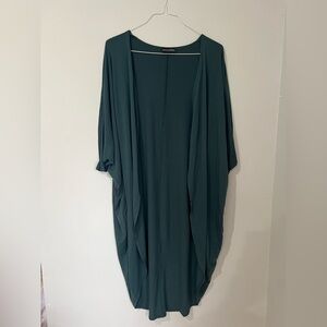 3/$15 Miracle Berry Deep Green Duster Cardigan